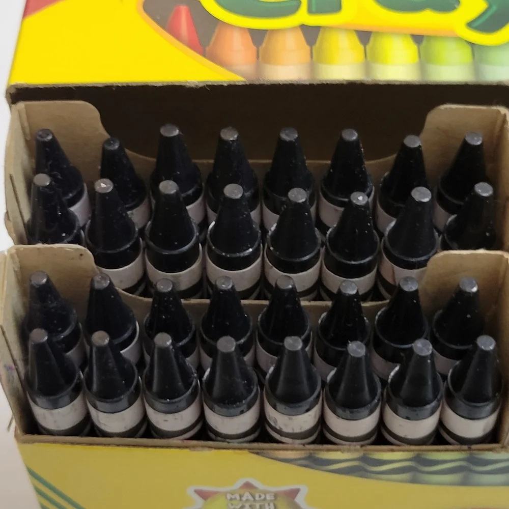 (64)Crayola Crayons (Black) Single Color Bulk Lot